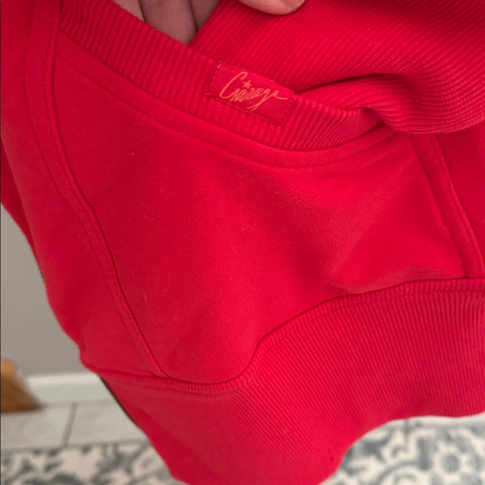 Garage Red Zip-Up Hoodie - Picture 3 of 14